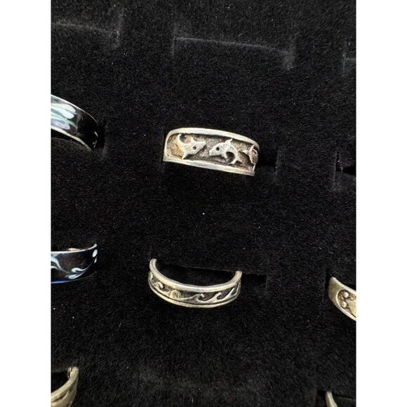 Lot of 8 Vintage Sterling Silver Toe Rings - Picture 3 of 5